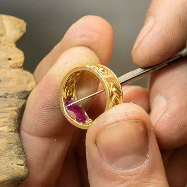 Jewelry repairs guide card — Moses Jewelers education