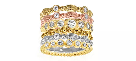 Stacked rings style — Moses Jewelers
